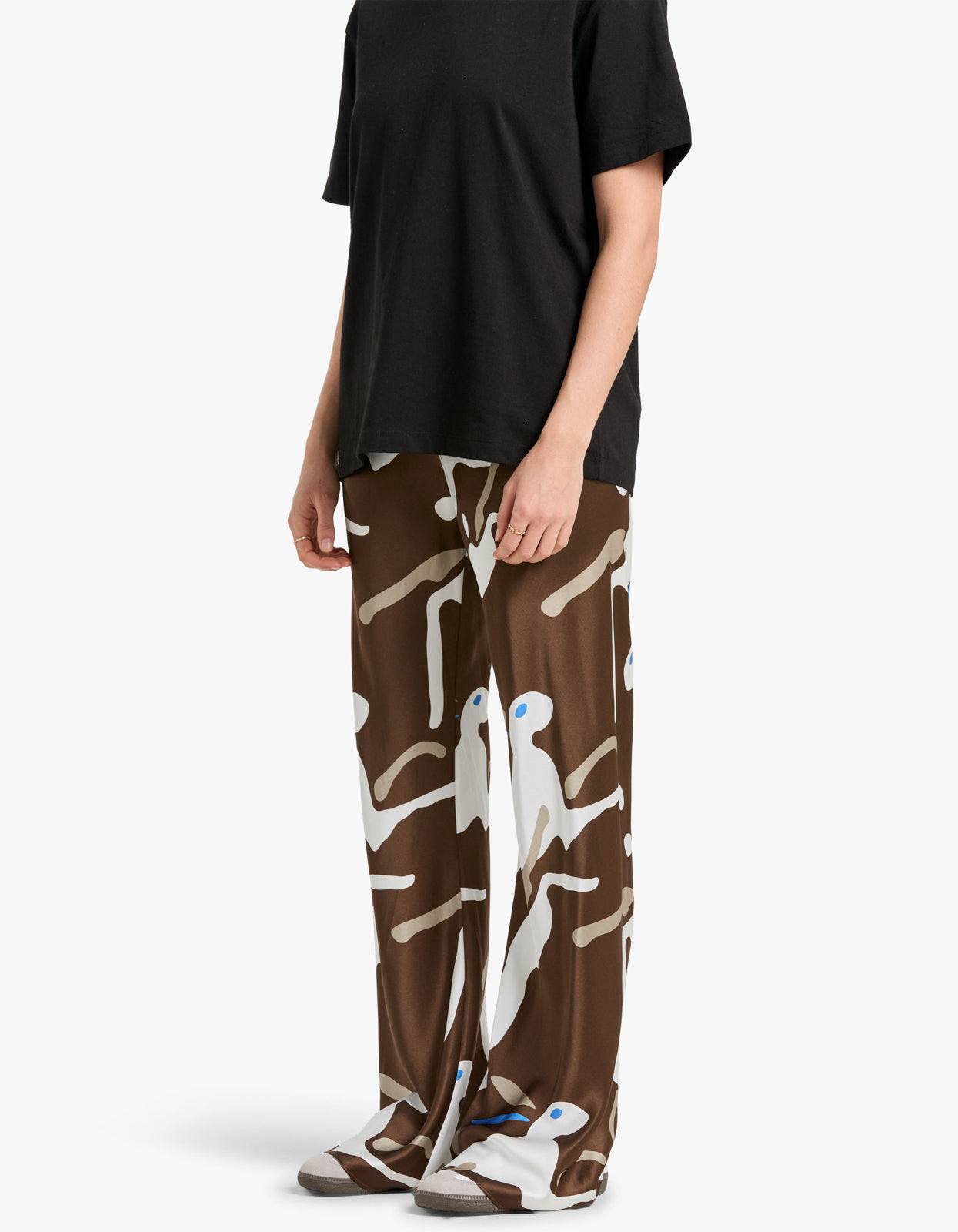 Bias Cut Pants - Rabbit Dark Earth