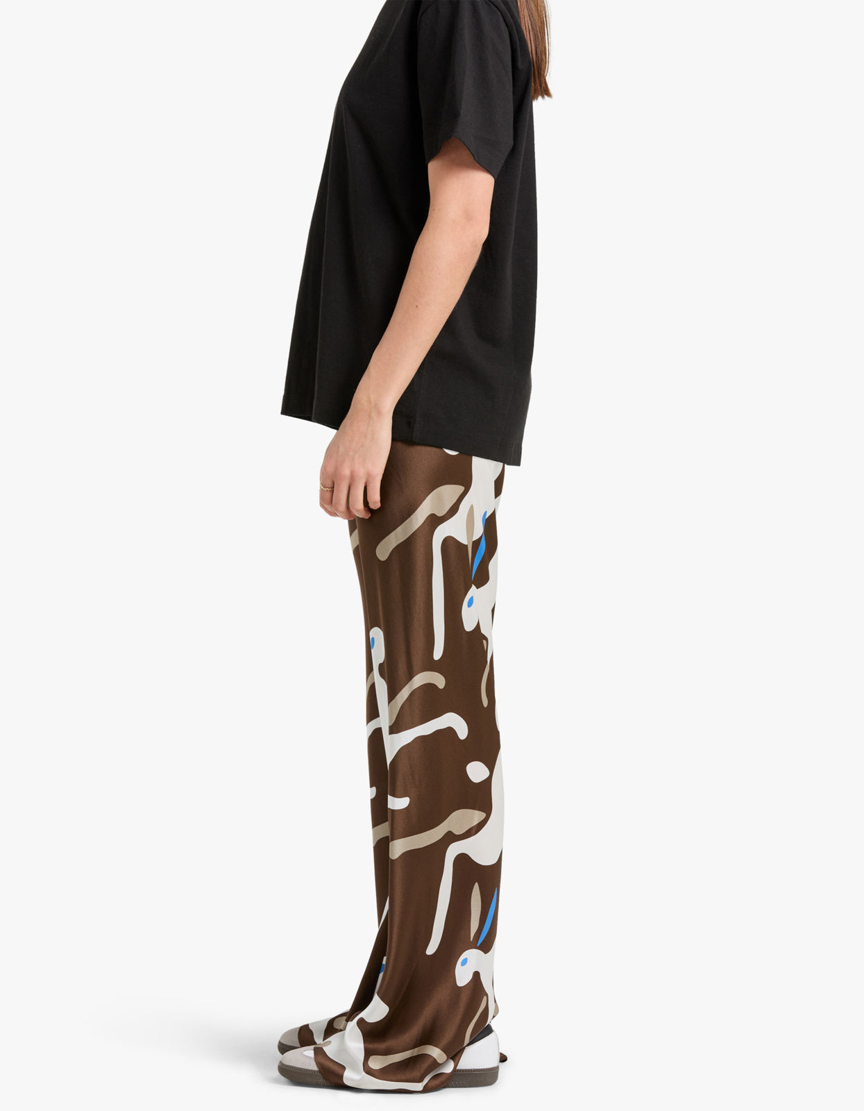 Bias Cut Pants - Rabbit Dark Earth