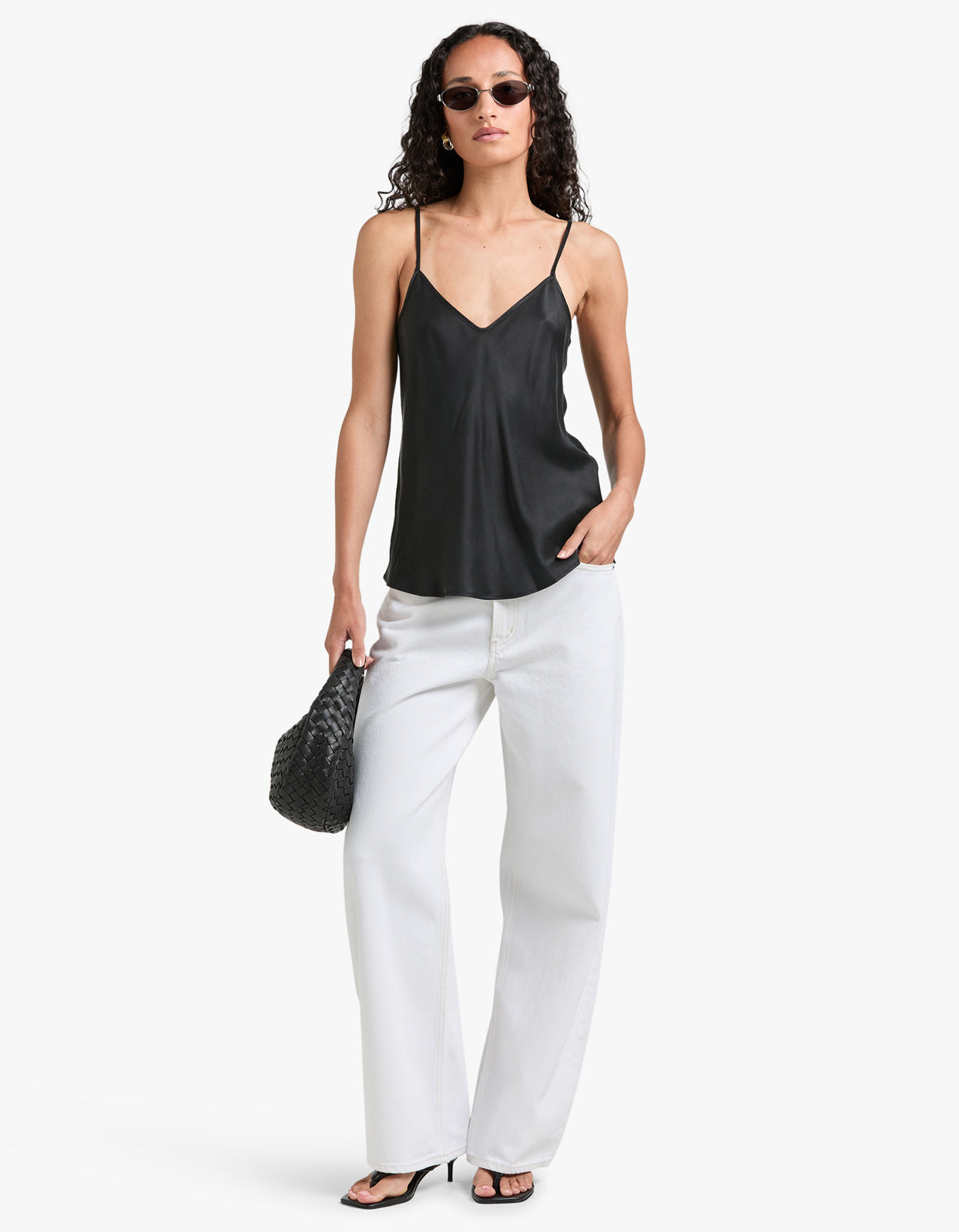 Bias Cut Cami - Black