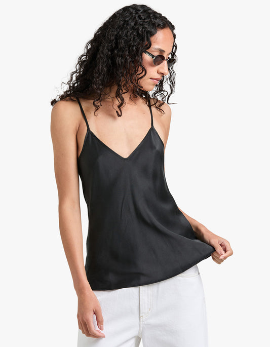 Bias Cut Cami - Black