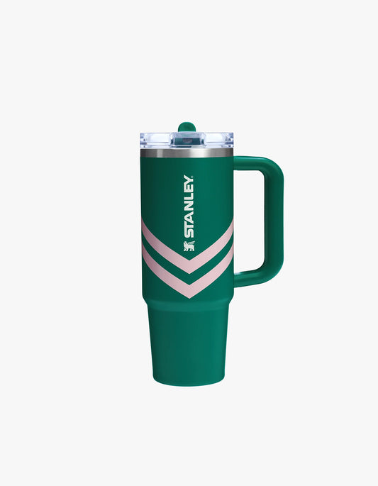 The Quencher Protour Flip Straw 890ml / 30oz - Emerald Chevron