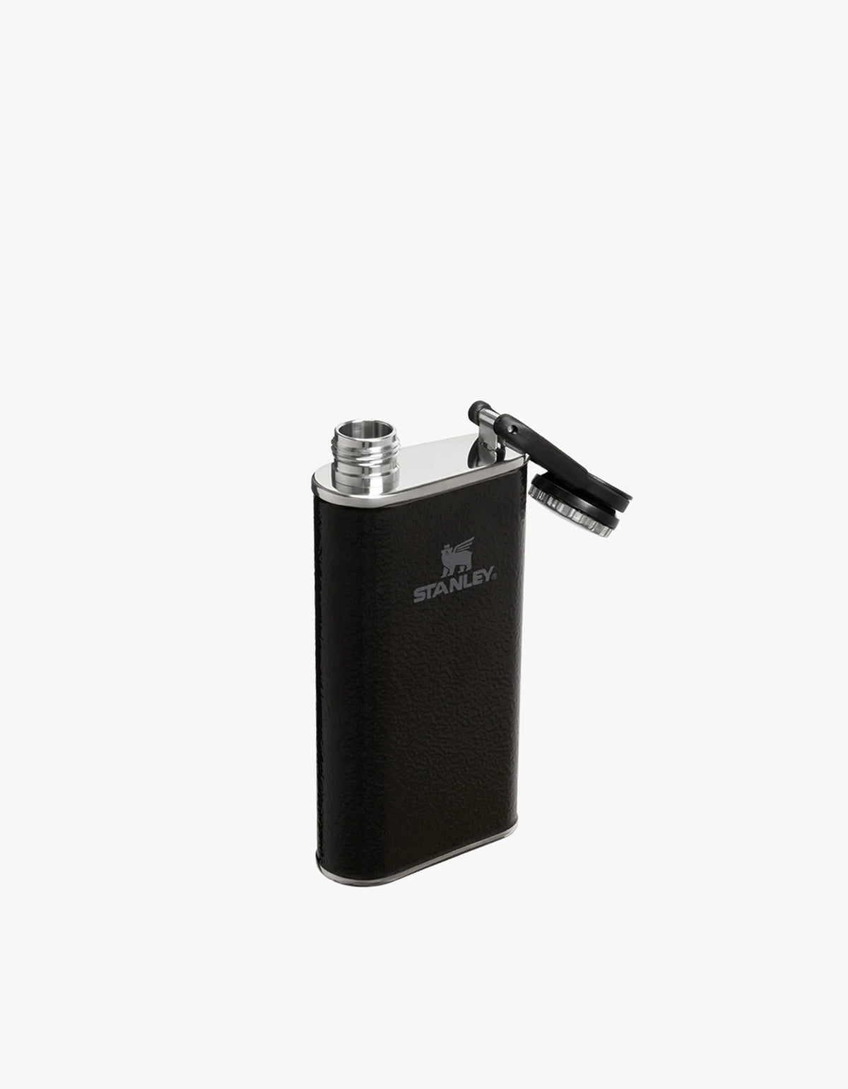 Classic Easy Fill Wide Mouth Flask 8Oz - Hammertone Black