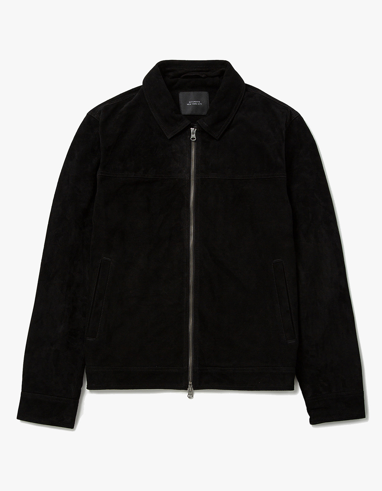 Superette | Harrison Suede Trucker Jacket - Black