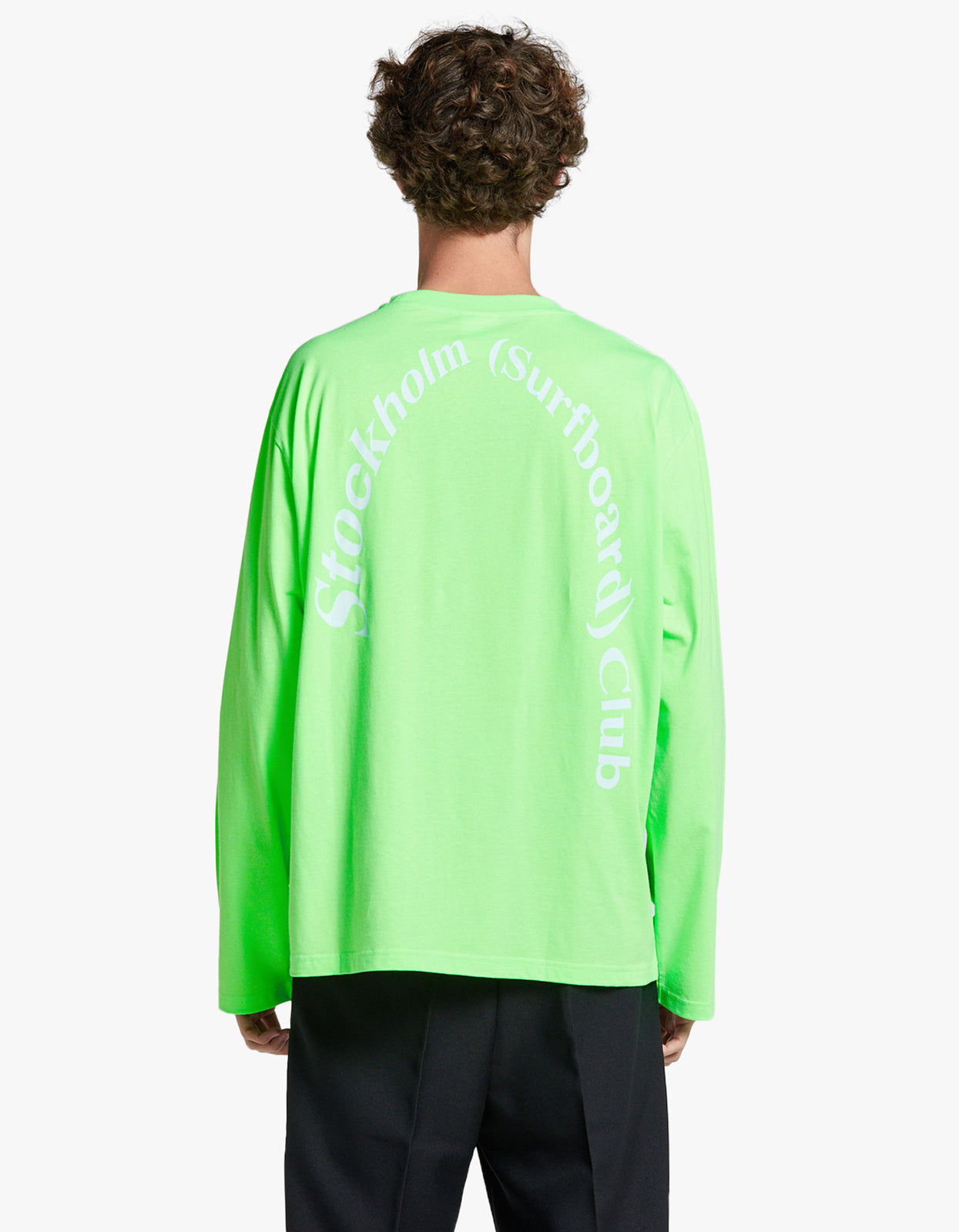 | Long-Sleeve Greg T-Shirt - Flou Green Superette