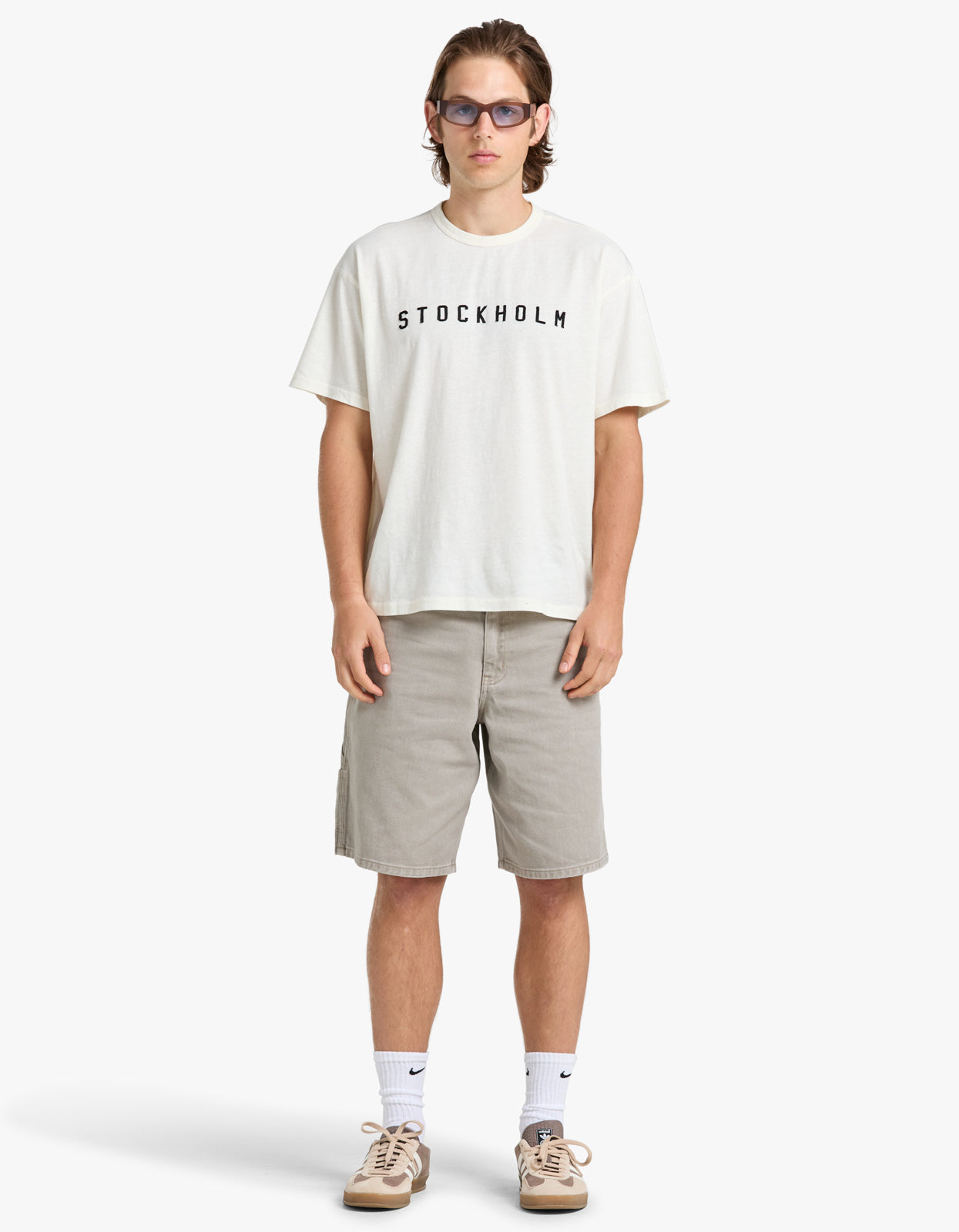 Patch Logo T Shirt - Old White