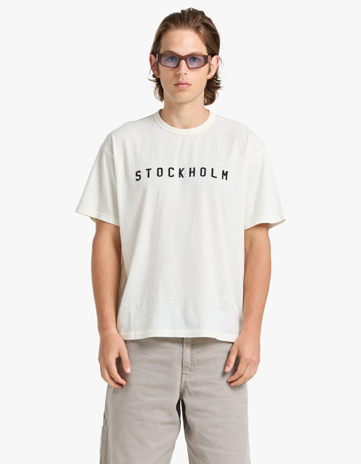Patch Logo T Shirt - Old White
