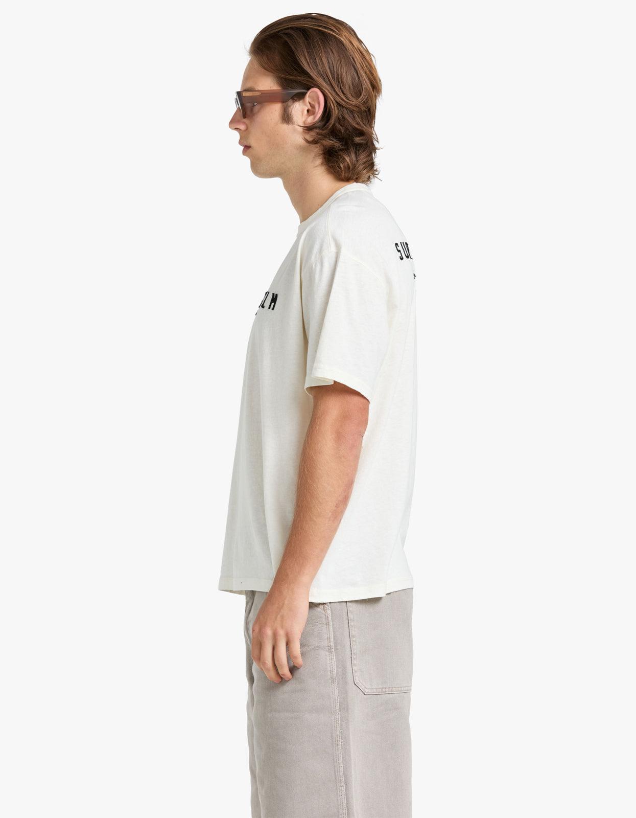 Patch Logo T Shirt - Old White