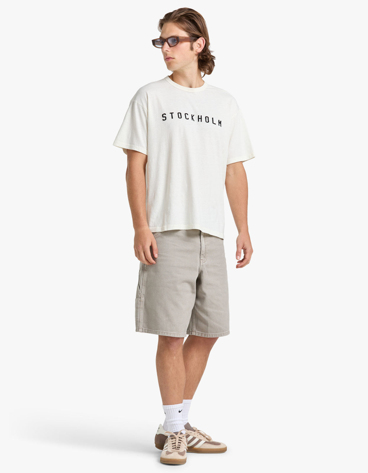 Patch Logo T Shirt - Old White