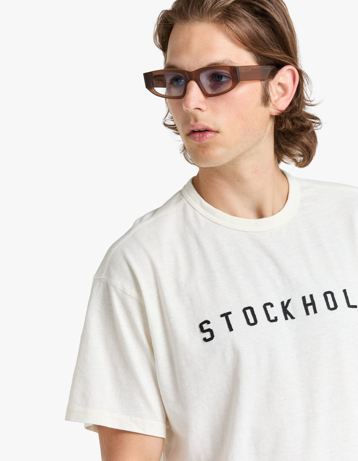 Patch Logo T Shirt - Old White