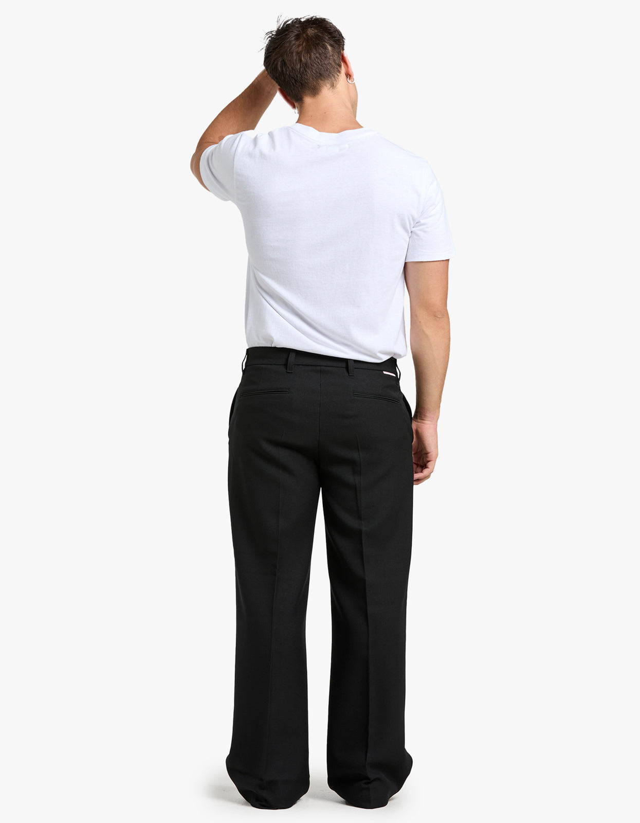 Tailored Bootcut Trousers - Black
