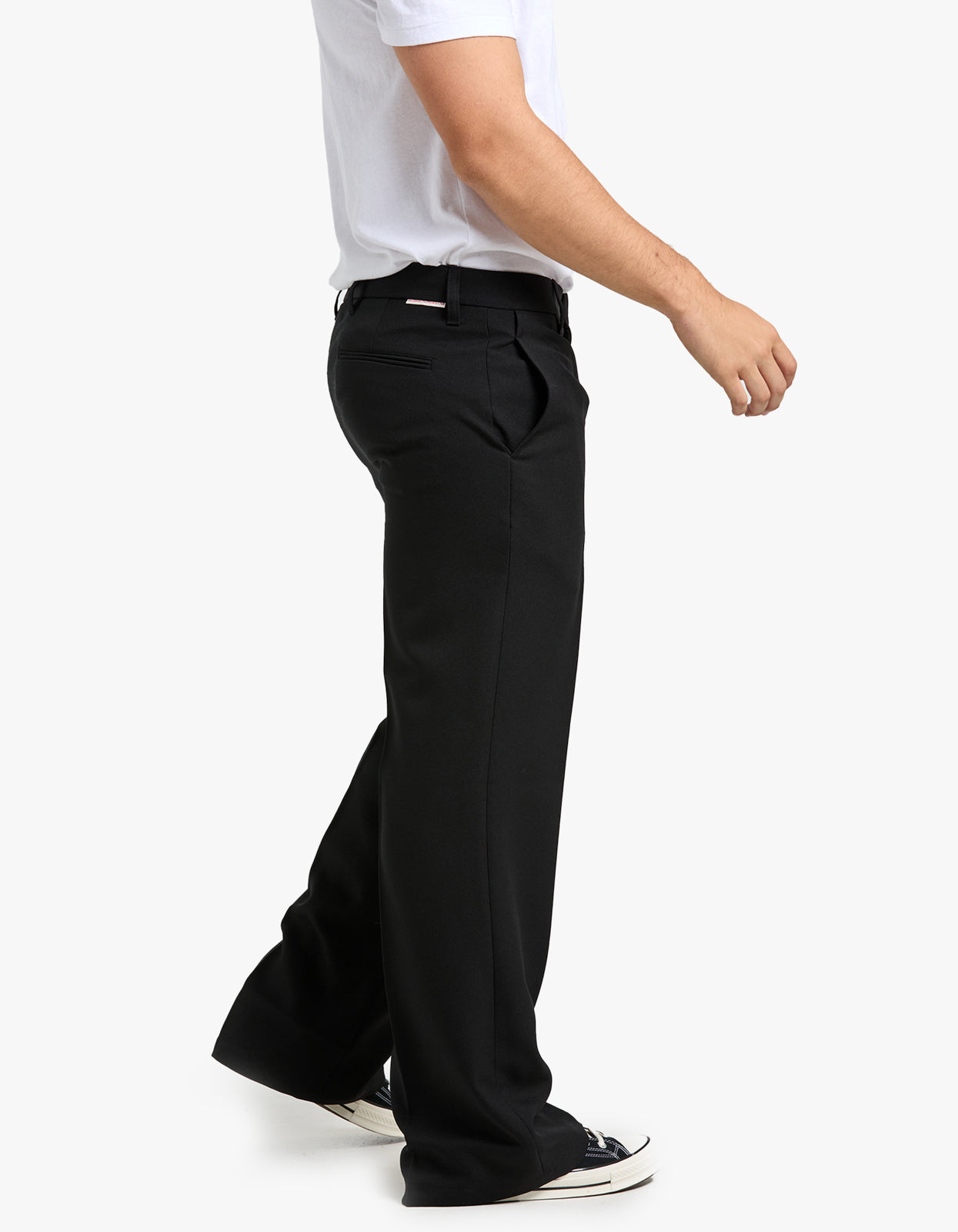 Tailored Bootcut Trousers - Black