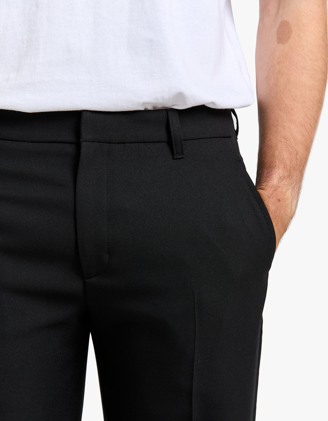 Tailored Bootcut Trousers - Black