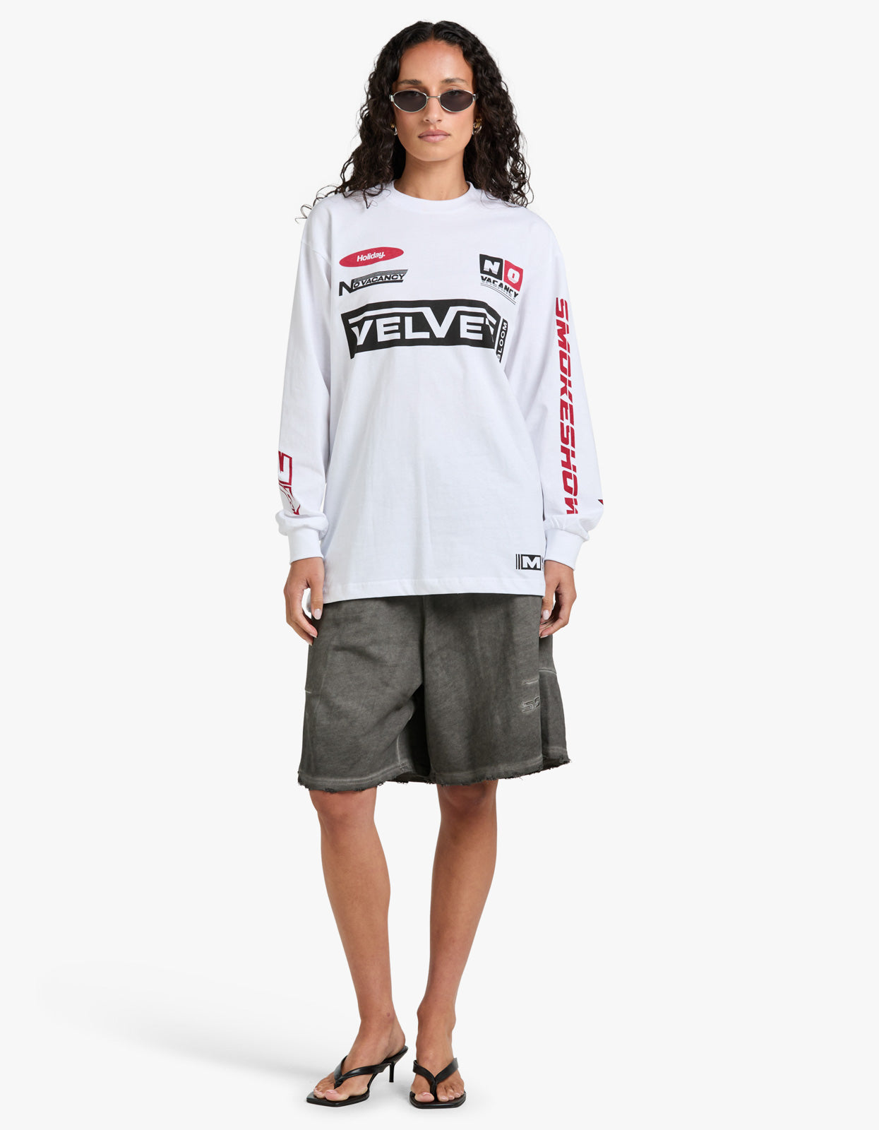 Signature Moto Tee White - White