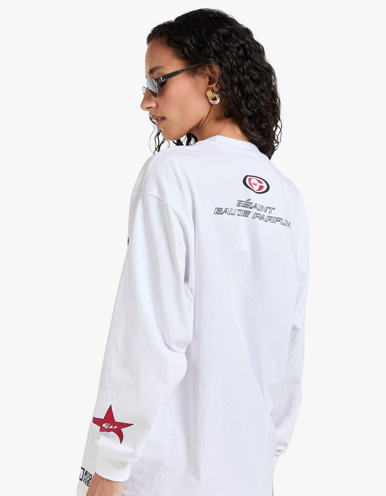 Signature Moto Tee White - White