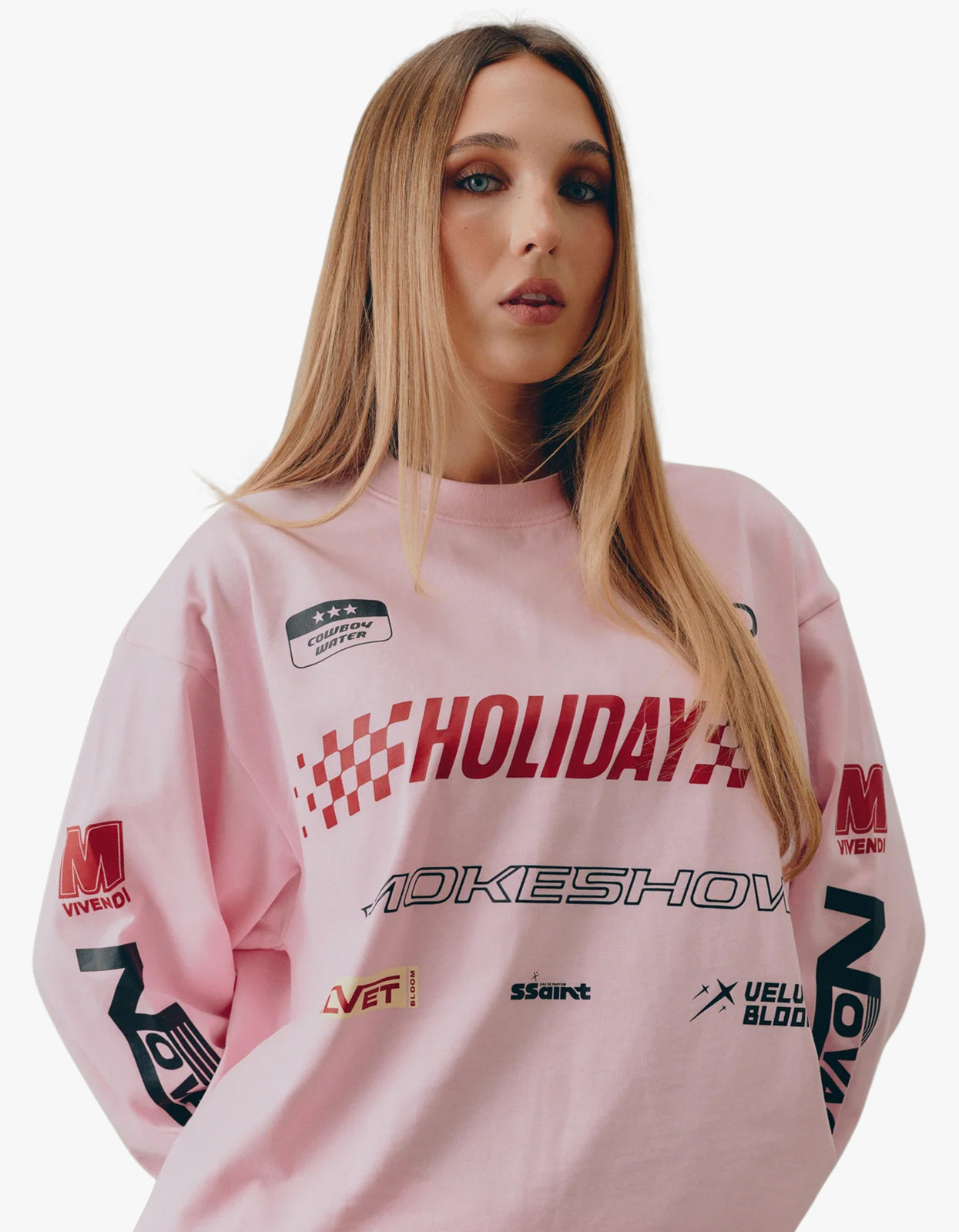 Signature Moto Tee Pink - Pink