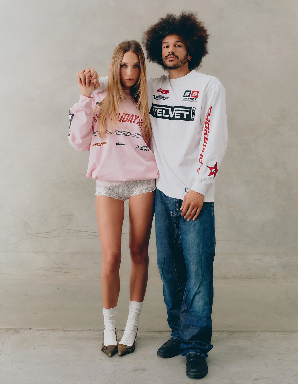 Signature Moto Tee Pink - Pink