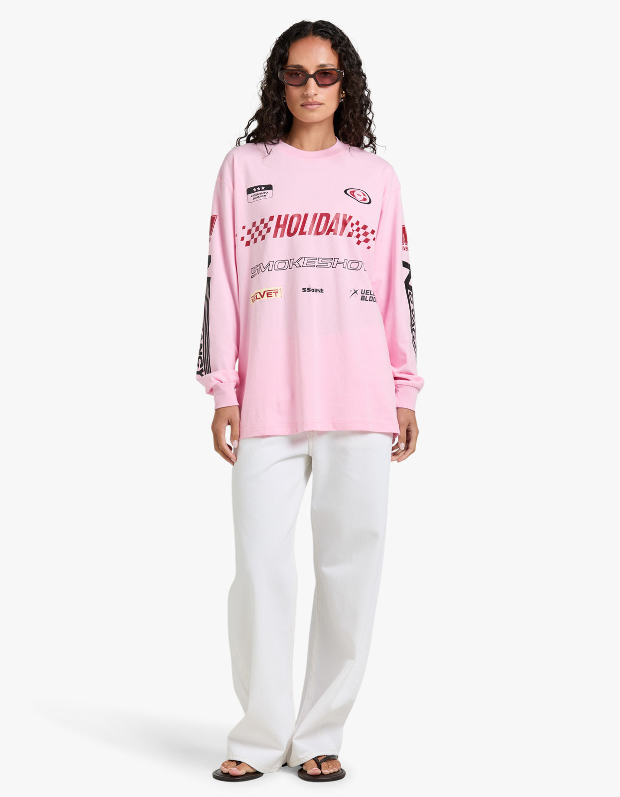 Signature Moto Tee Pink - Pink