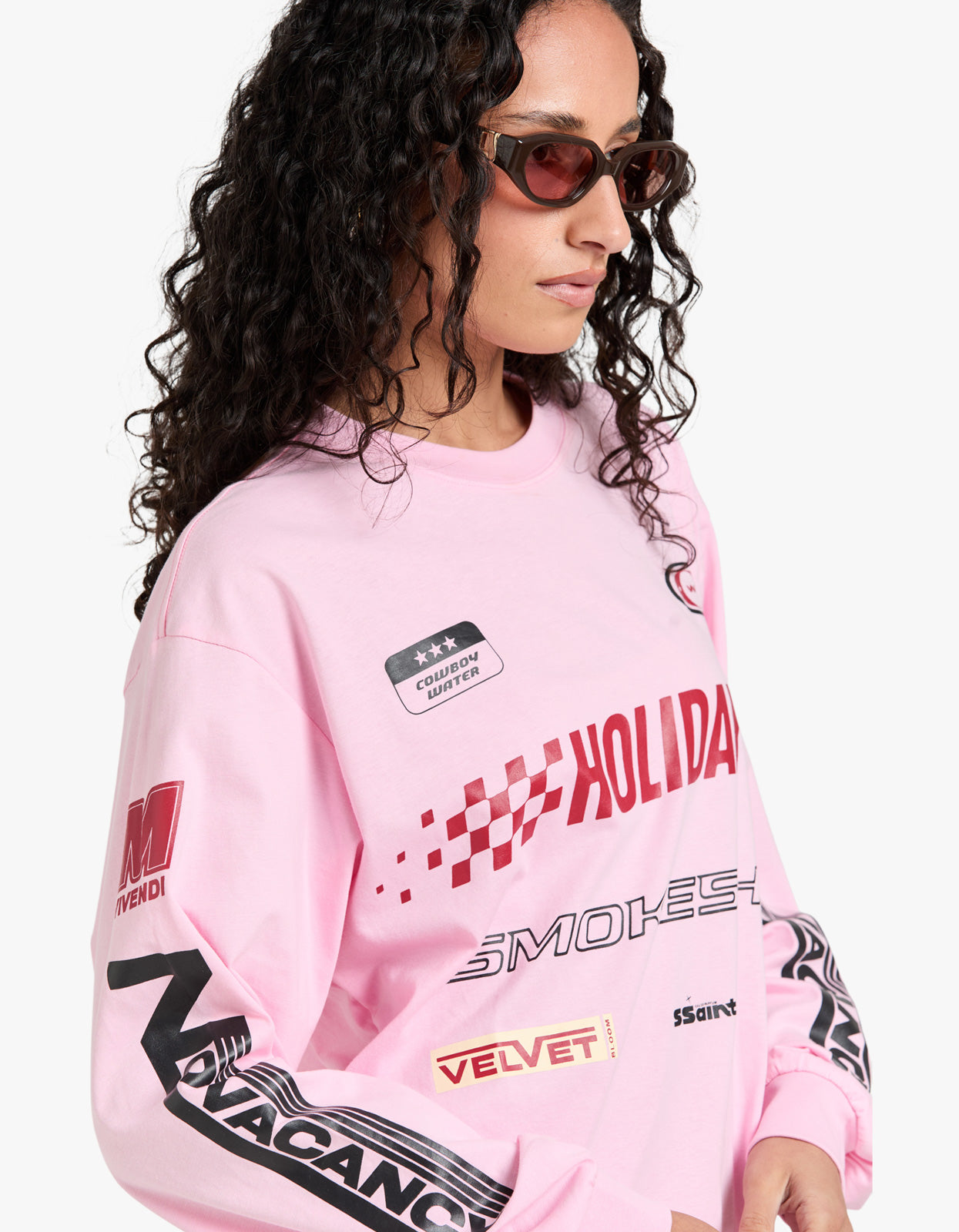 Signature Moto Tee Pink - Pink