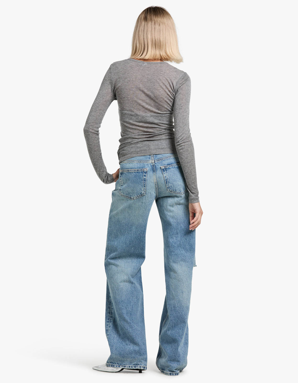 Sadou T.Shirt Long Sleeve 15499 - Grey Mel.