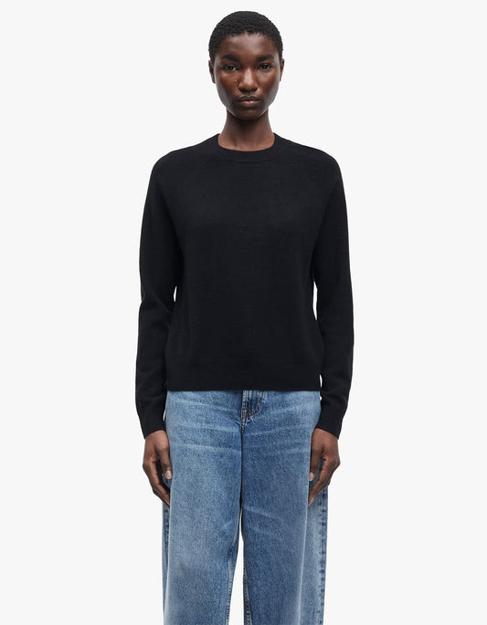 Boston O Neck Cashmere Knit 6304 - Black