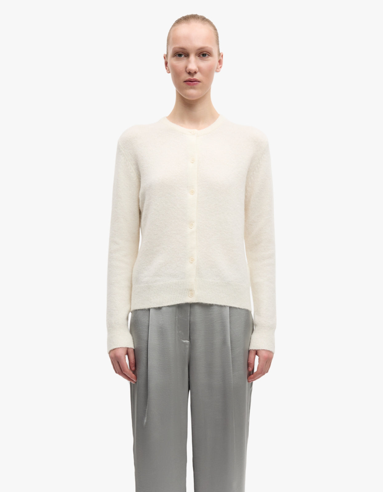 Nor Short Cardigan 7355 - Clear Cream