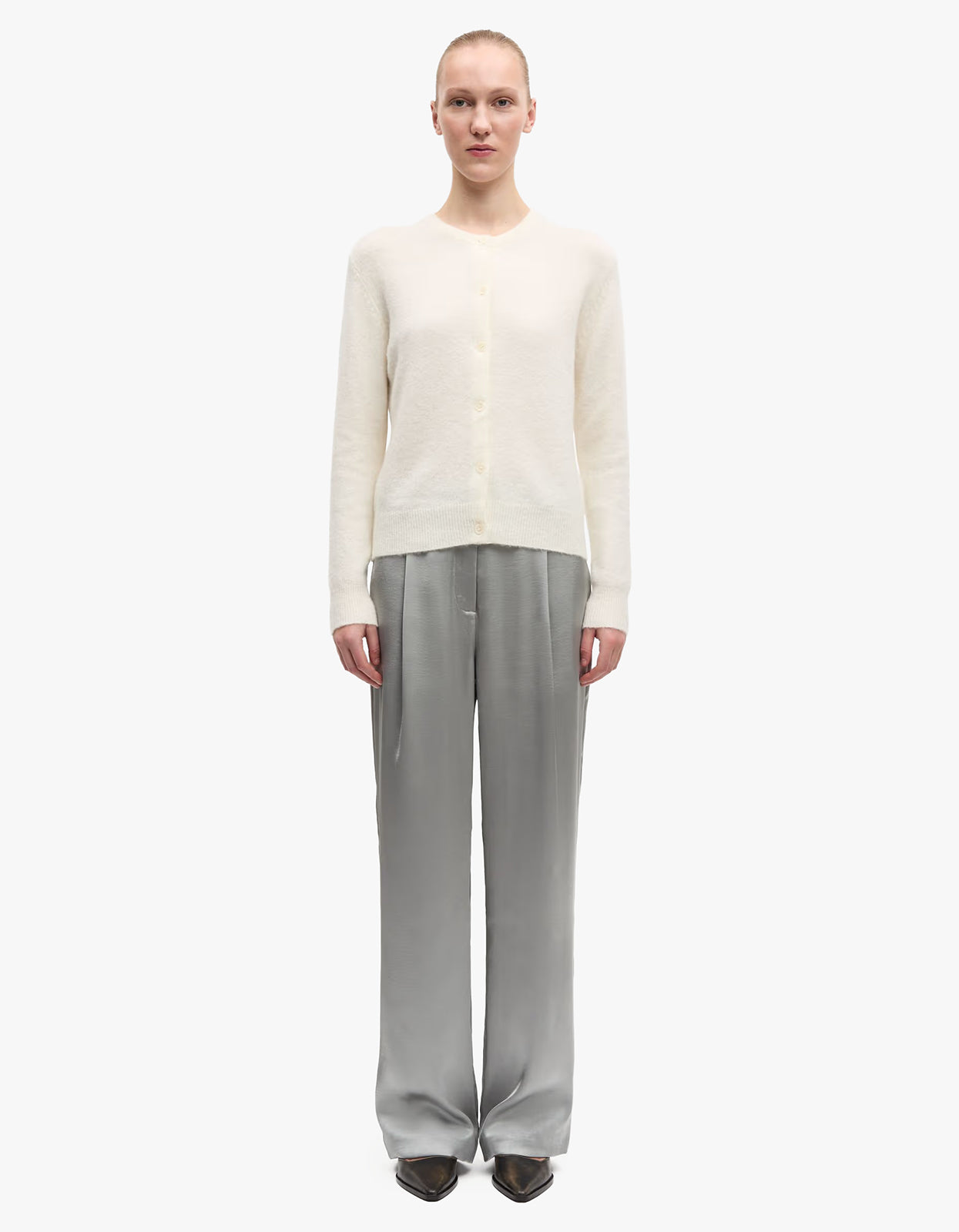 Nor Short Cardigan 7355 - Clear Cream