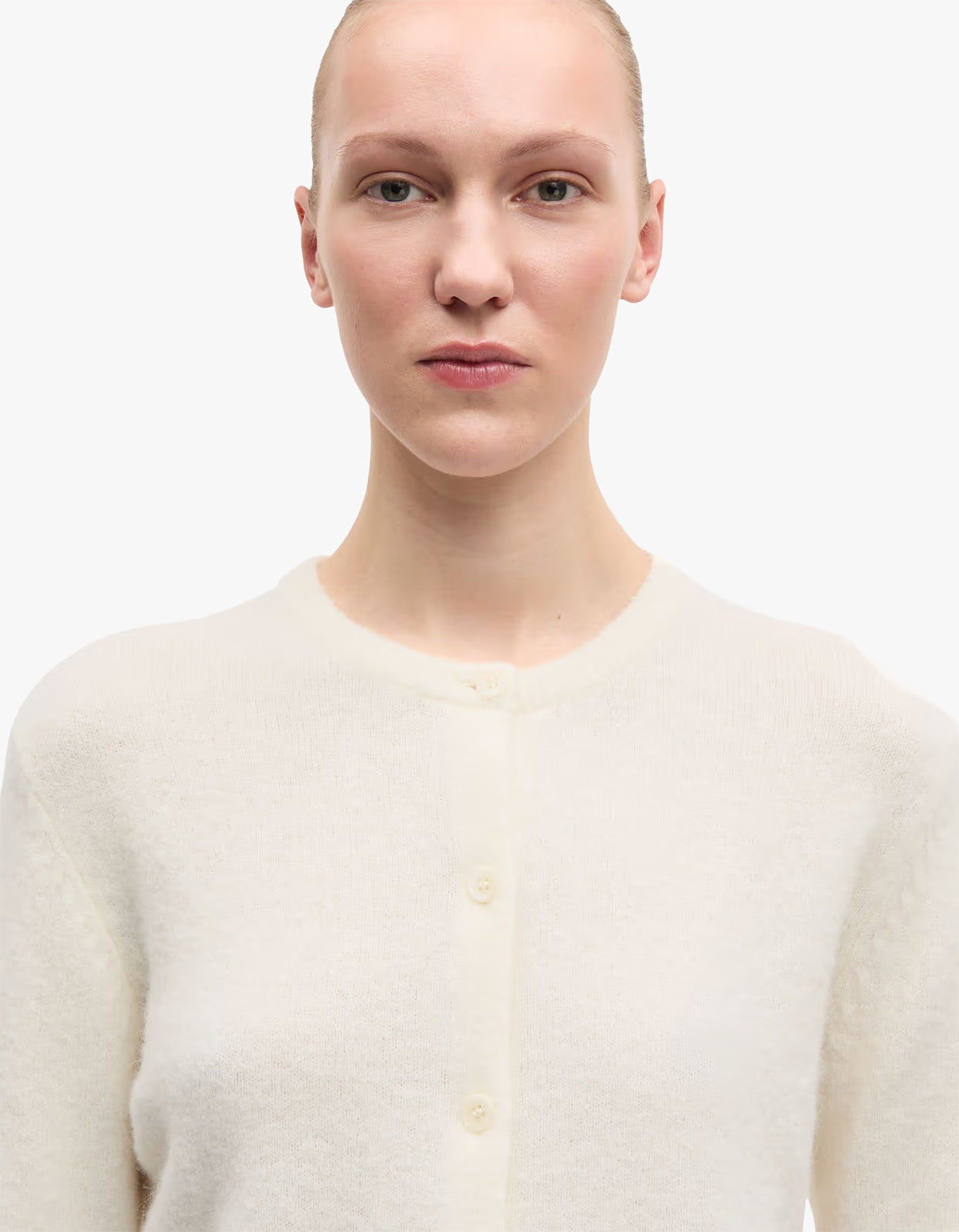 Nor Short Cardigan 7355 - Clear Cream