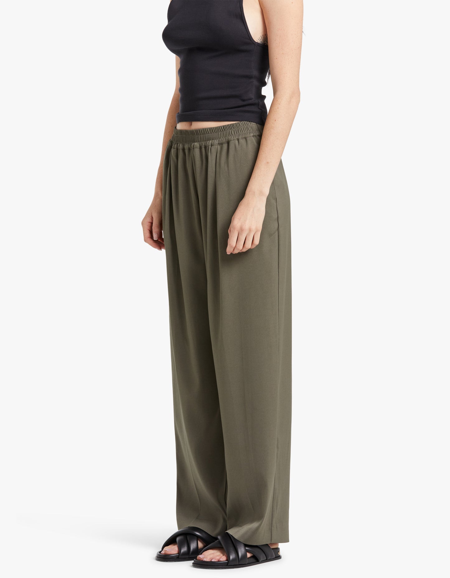 Julia Trousers 14635 - Dusty Olive
