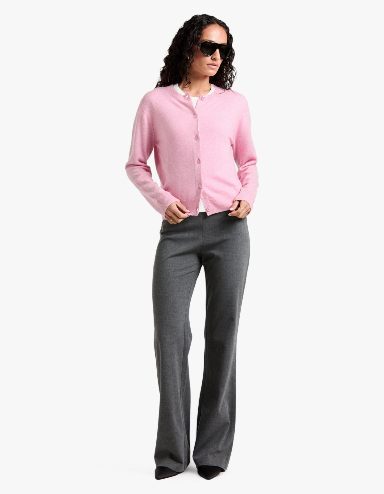 Saboston Cashmere Cardigan 6304 - Bleached Mauve
