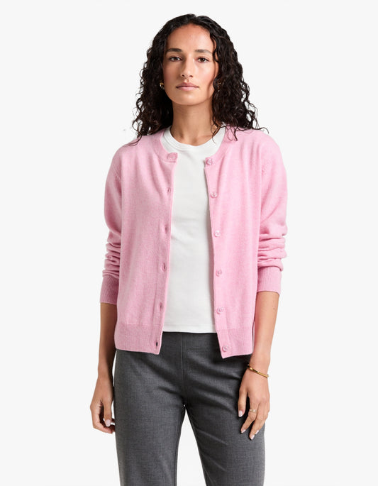 Saboston Cashmere Cardigan 6304 - Bleached Mauve