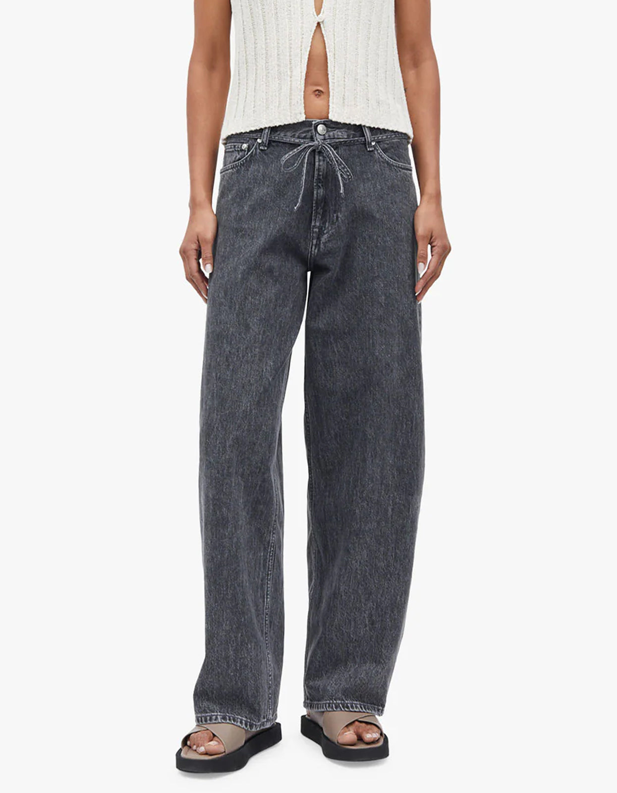 Saharper Jeans Belt 15590 - Grey Cloud