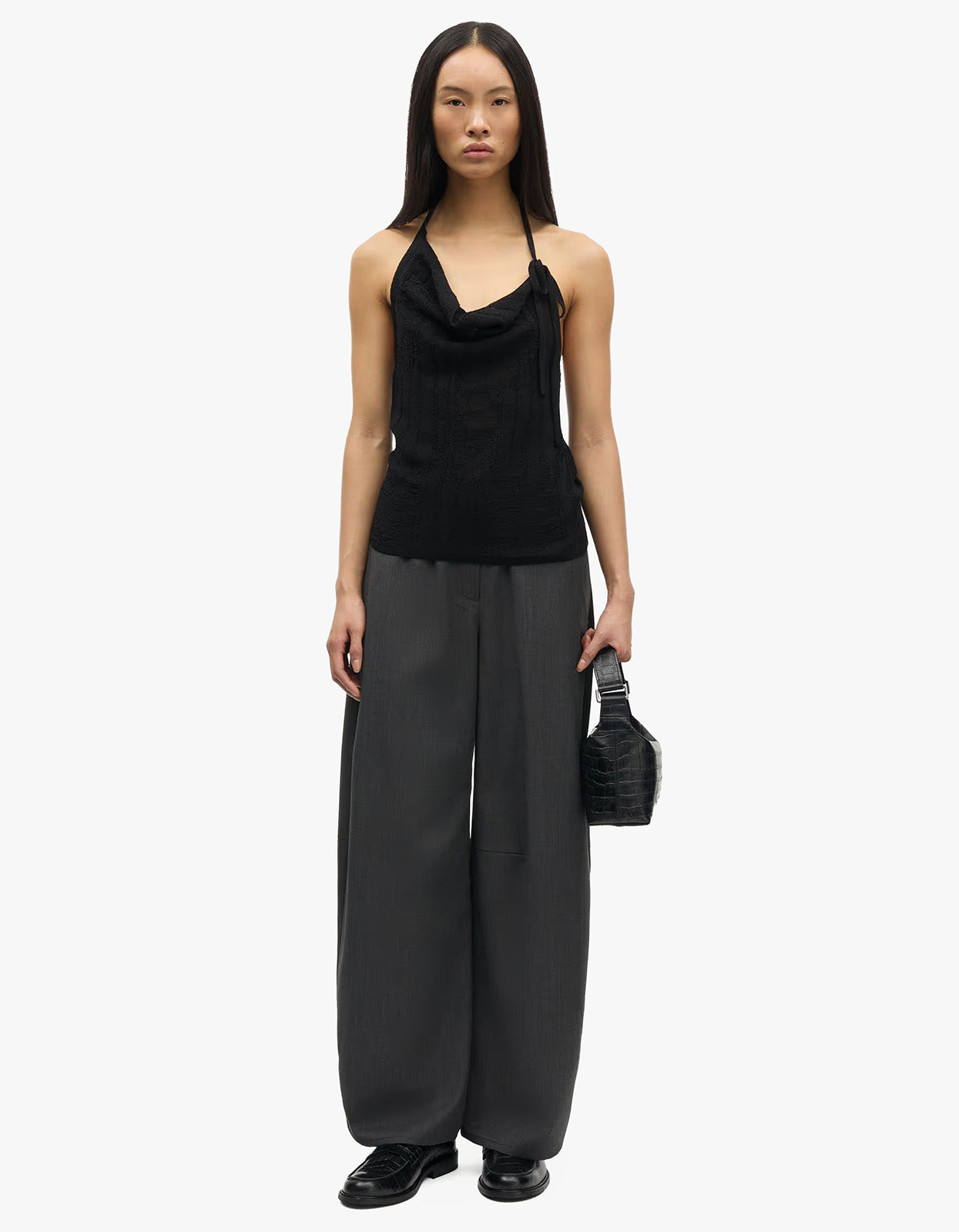 Saroko Trousers 15449 - Dark Grey Mel.