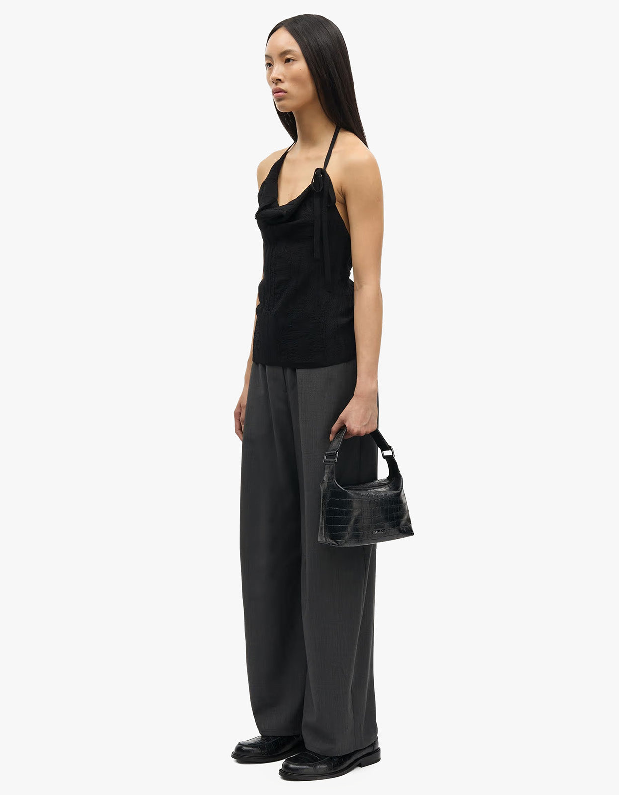 Saroko Trousers 15449 - Dark Grey Mel.