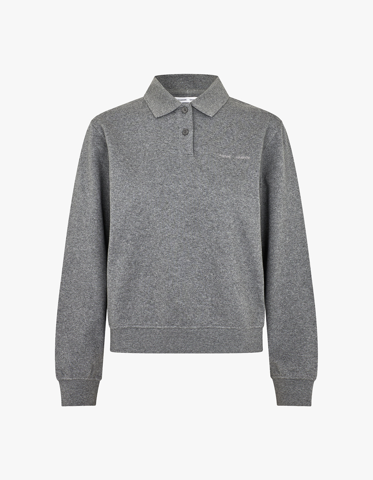 Sadory L/S Polo 15885 - Mid Grey Mel.