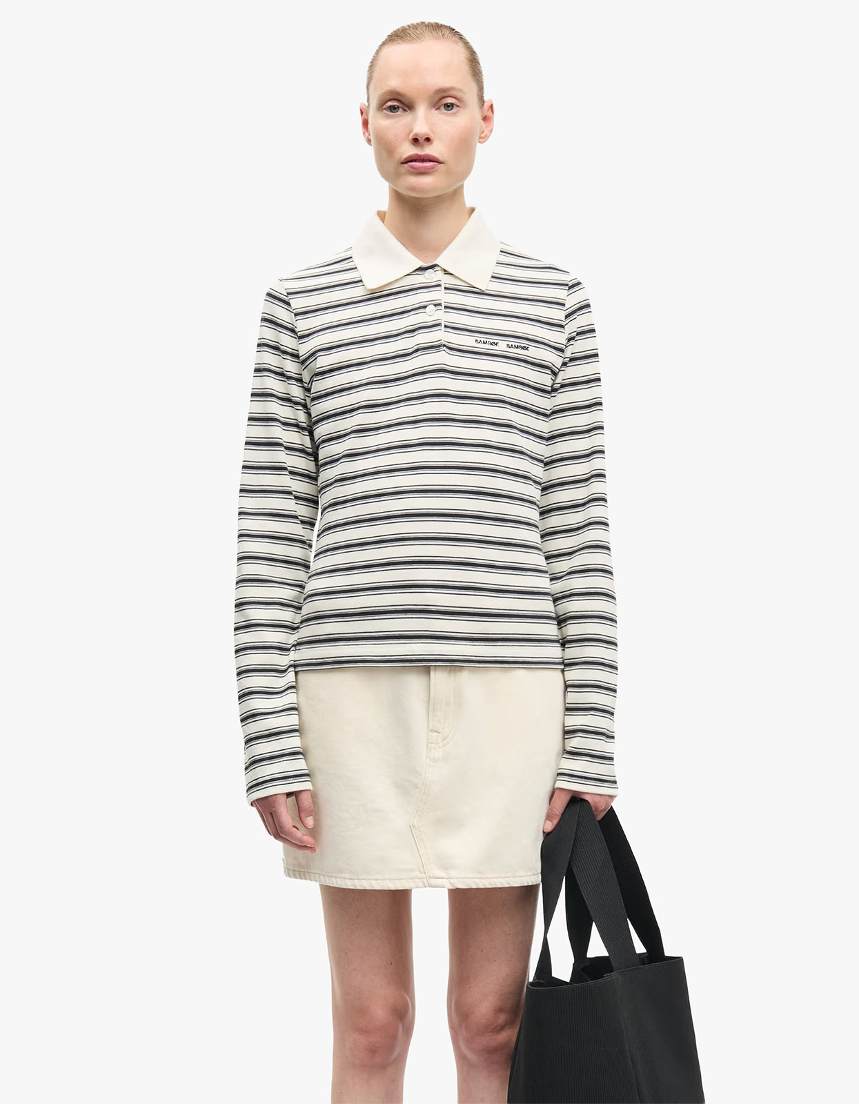 Sadonell L/S Polo 15512 - Egret St.