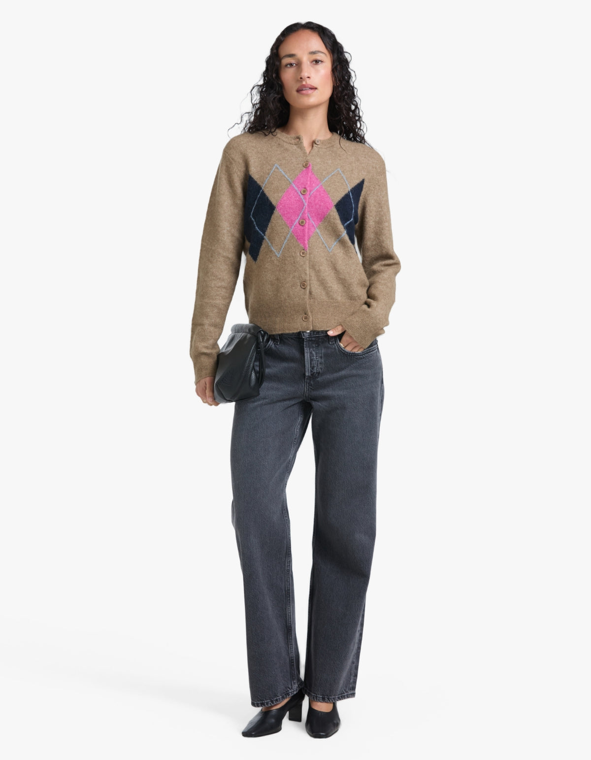 Sanor Short Cardigan 15556 - Lead Gray