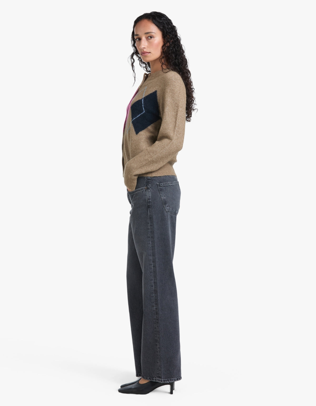 Sanor Short Cardigan 15556 - Lead Gray