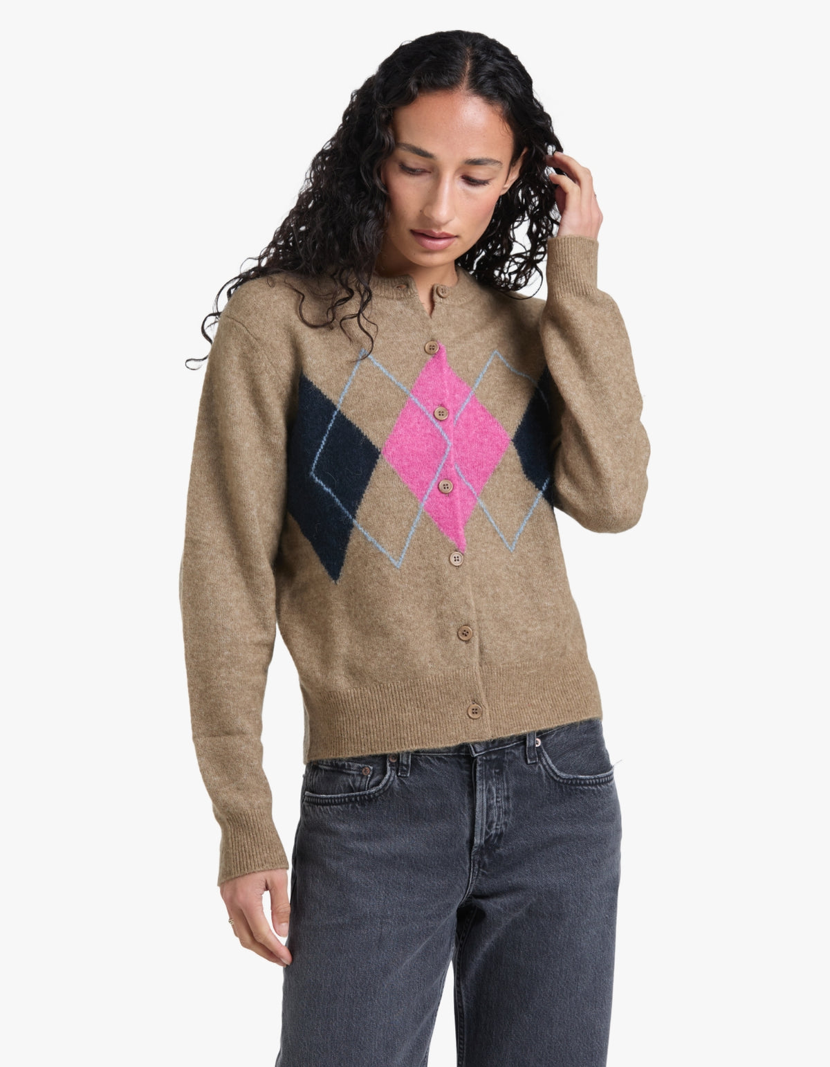 Sanor Short Cardigan 15556 - Lead Gray