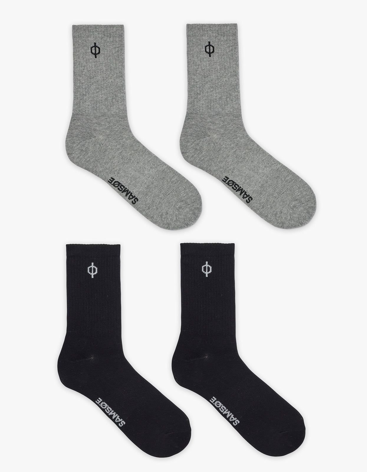 Sahanne Socks 15807 - Grey Mel. And Black