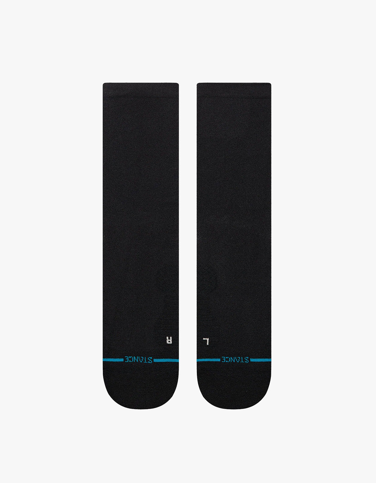 Solid Run Performance Crew Socks - Black
