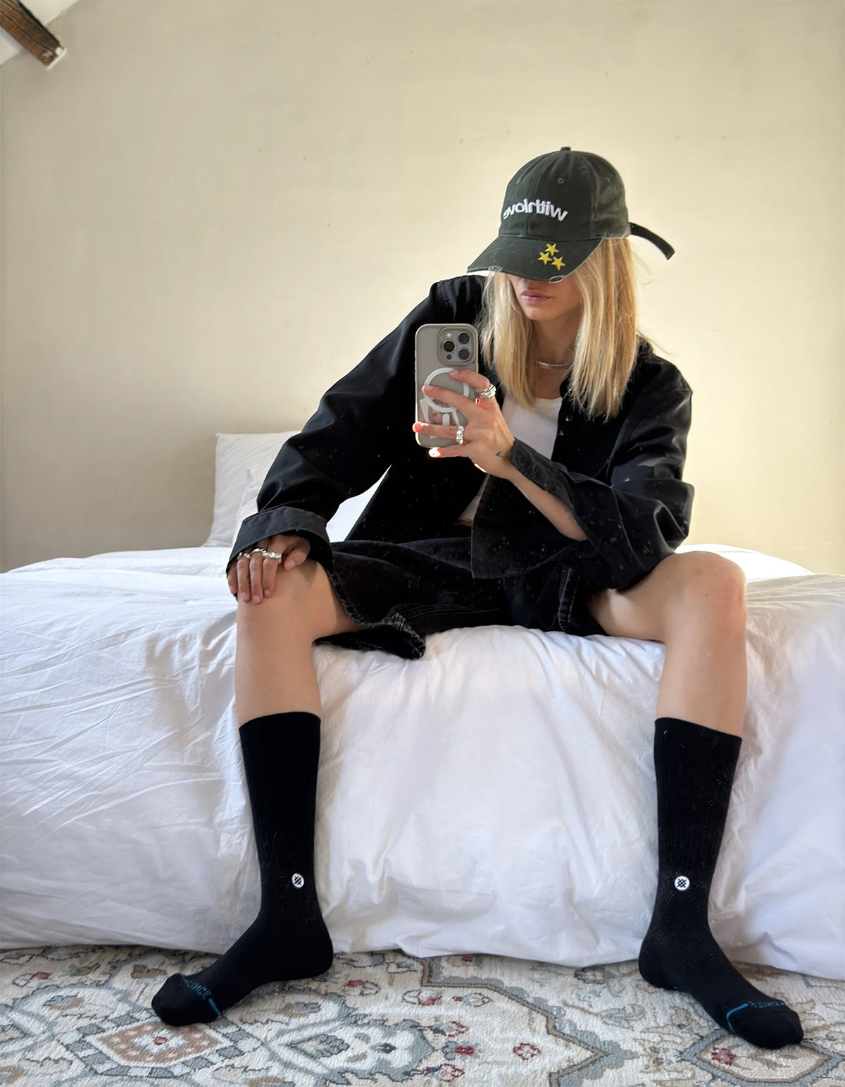 Icon Sock - Black/White
