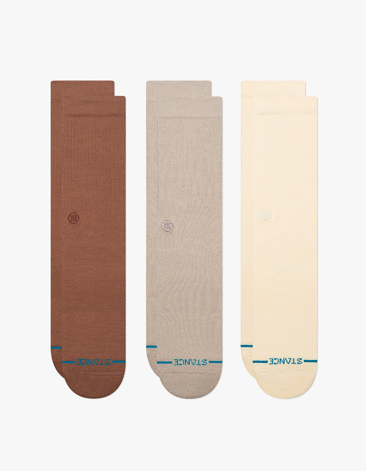 Icon Sock 3 Pack - Brown