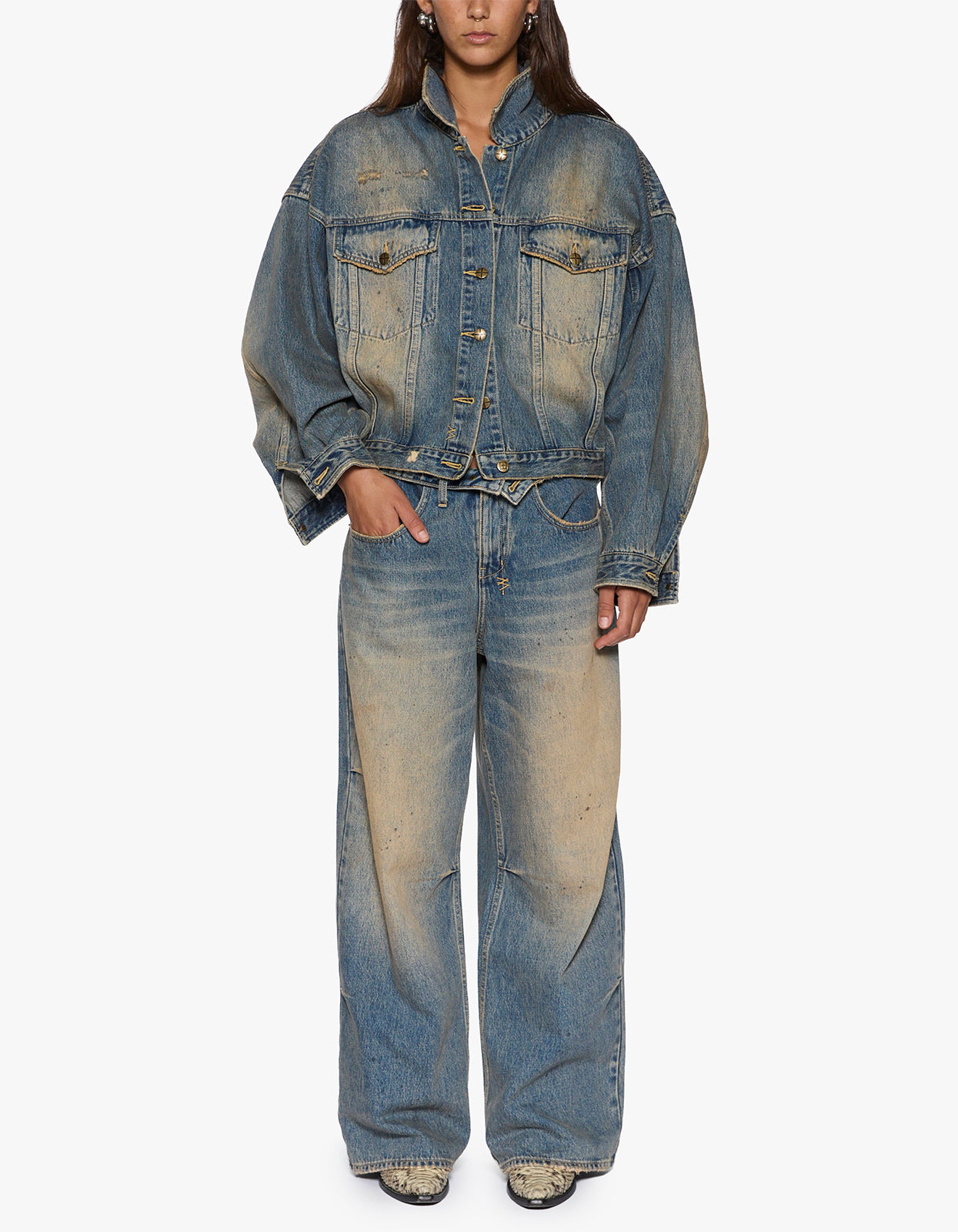 Relax Trucker Jacket Dune - Dune
