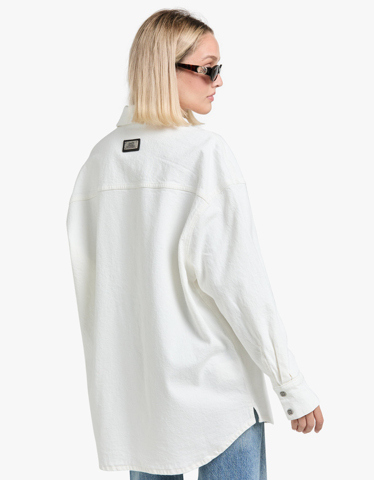 Oversized L/S Shirt - Ecru