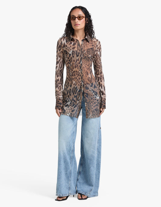 Devin L/S Shirtdress - Wild