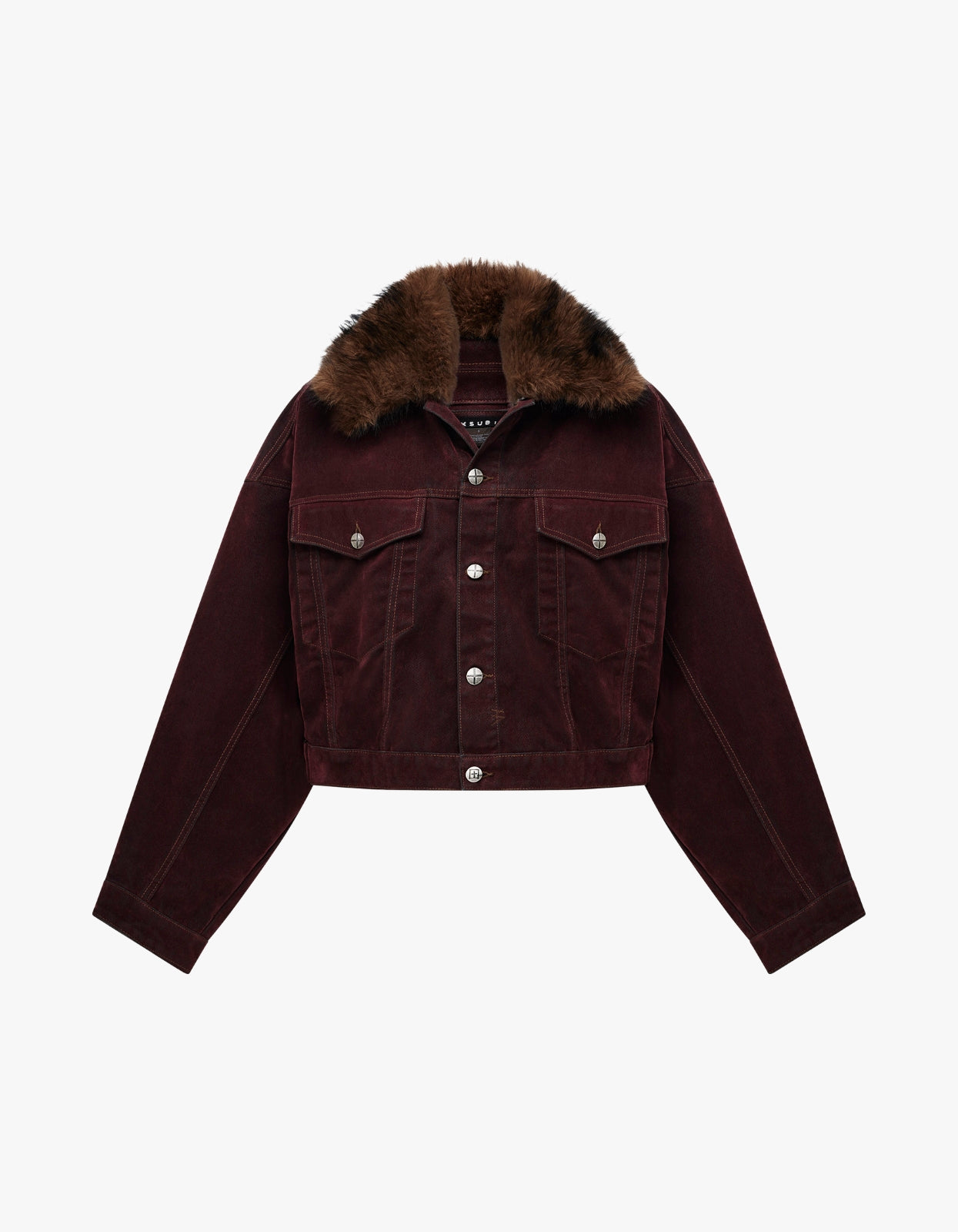 Relaxed Trucker Jacket - Merlot