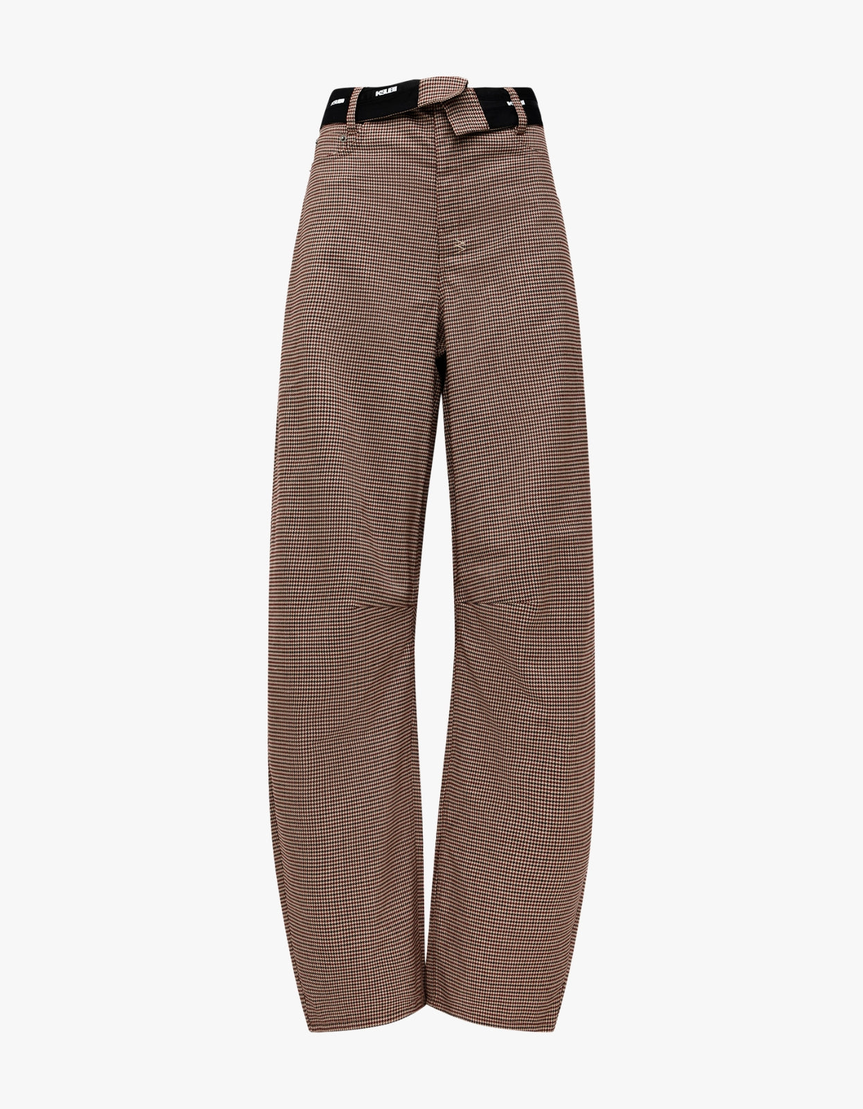 Barrel Trouser Flip - Houndstooth