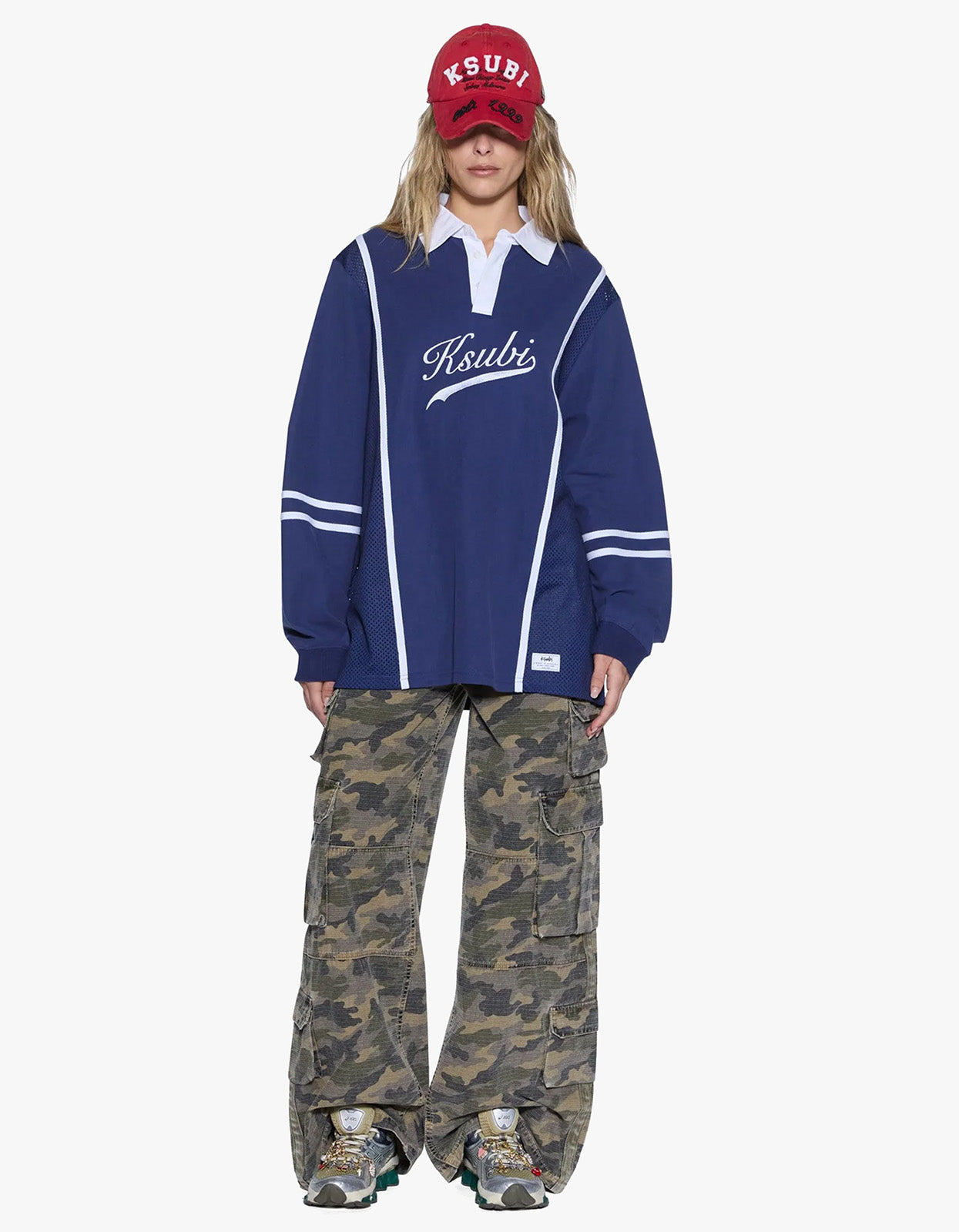 Playoff L/S Polo Jersey - Navy