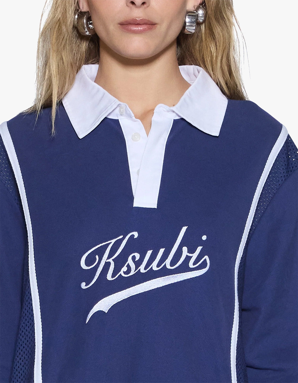 Playoff L/S Polo Jersey - Navy