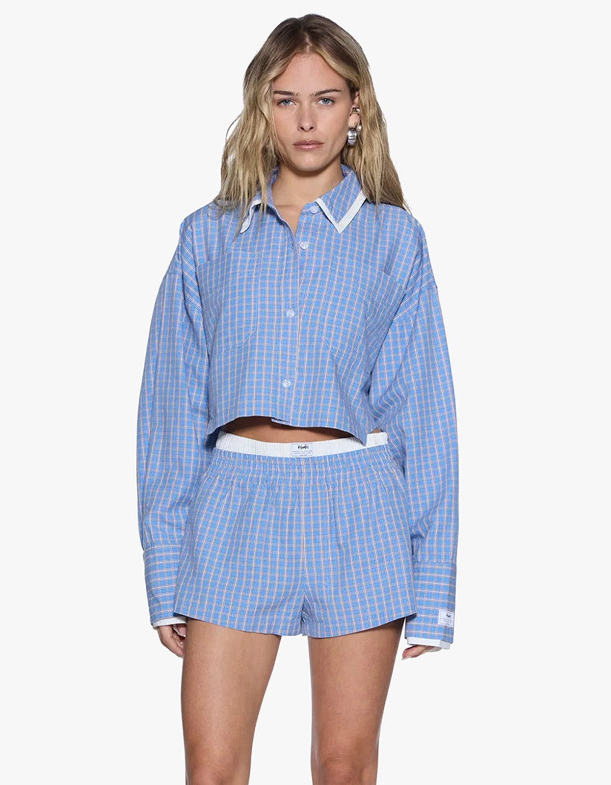 Balter L/S Shirt - Blu Check